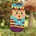 CSP-376 Wholesale Children Socks Lovely Jacquard Cute Doll Design Purple Colorful Children Socks China Factory